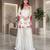 Elegant ivory silk sharara suit set with vibrant floral embroidery