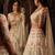 CREAM GEORGETTE PARTY WEAR EMBROIDERY LEHENGA CHOLI