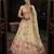 CREAM GEORGETTE PARTY WEAR EMBROIDERY LEHENGA CHOLI