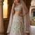 PISTA GREEN NET PARTY WEAR EMBROIDERY LEHENGA CHOLI