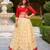 beige art silk woven lehenga choli