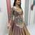 light purple silk blend embroidered lehenga choli