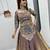 light purple silk blend embroidered lehenga choli