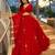 red georgette printed lehenga choli