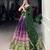 purple art silk printed lehenga choli