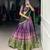 purple art silk printed lehenga choli