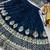 royal blue georgette embroidered lehenga choli