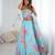 sky blue organza embroidered lehenga choli