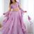 lavender silk blend printed lehenga choli