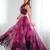 purple organza printed lehenga choli