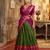 green art silk woven lehenga choli