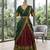 maroon art silk woven lehenga choli