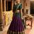 purple art silk woven lehenga choli