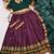 purple art silk woven lehenga choli