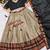 brown art silk woven lehenga choli