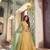 yellow silk blend embroidered lehenga choli