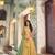 yellow silk blend embroidered lehenga choli