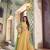 yellow silk blend embroidered lehenga choli