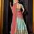 sky blue art silk woven lehenga choli