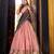 peach art silk woven lehenga choli