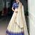 cream silk blend embroidered lehenga choli