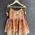 Orange printed cotton kurta set