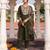 Women's cotton silk solid embroidered a-line kurta with pant dupatta