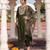 Women's cotton silk solid embroidered a-line kurta with pant dupatta