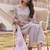Women's cotton silk solid embroidered straight kurta with pant set