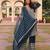 Women's georgette striped embroidered work hand work straight kurta with palazzo set