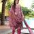Women's cotton silk floral embroidered straight kurta with pant set