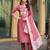Women's vatican embroidered with multi thread work embroidered straight kurta with pant set