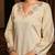 Women's cotton silk solid embroidered straight kurta with pant set