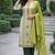 Women's jequard silk ethnic motif printed straight kurta with pant set