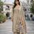 Women's cotton silk ethnic motif embroidered straight kurta with pant set
