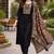 Women's cotton silk solid embroidered straight kurta with pant set