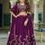 Wine Embroidered Designer Lehenga Choli with Dupatta