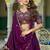 Wine Embroidered Designer Lehenga Choli with Dupatta