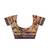 Brown floral border printed saree