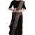 Black batik print saree