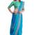 Royal blue traditional printed saree