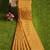 Mustard yellow printed saree