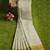 Off white checked traditional saree