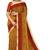 Mustard yellow printed saree