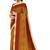Mustard yellow printed saree