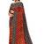 Red ikat print saree