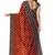 Red ikat print saree
