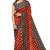 Red ikat print saree