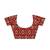 Royal blue ikat print saree