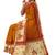 Mustard yellow batik printed saree